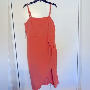 Bright Coral/Peach Dress